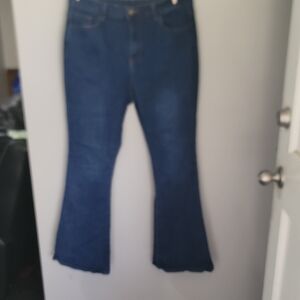 Elegant Blue Flare Jeans for Women